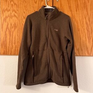 Outdoor Research Brown Full-Zip Jacket